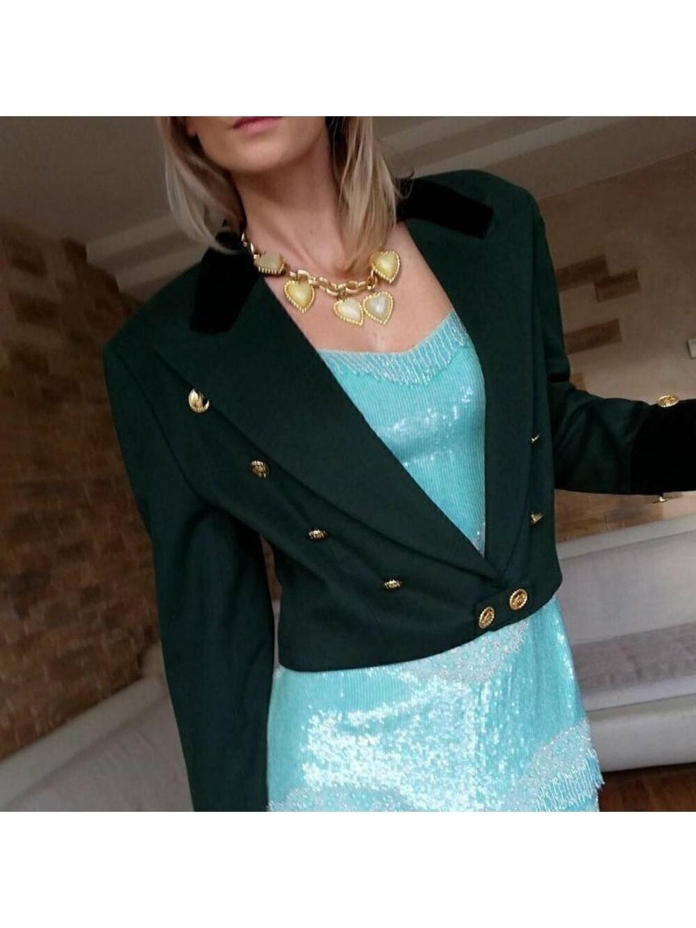 𝅺vintage Escada by Margaretha Ley Short Waist Jacket EU 34 - Picture 5 of 13